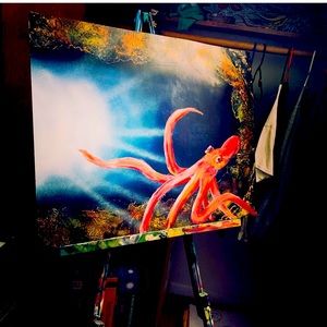 Octopus painting